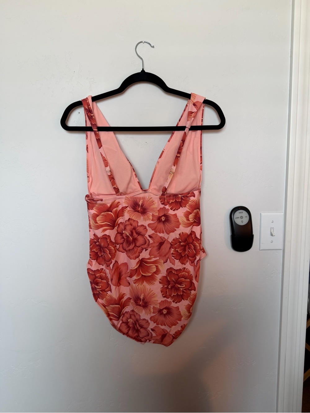 Women's Pink Floral One-Piece Swimsuit